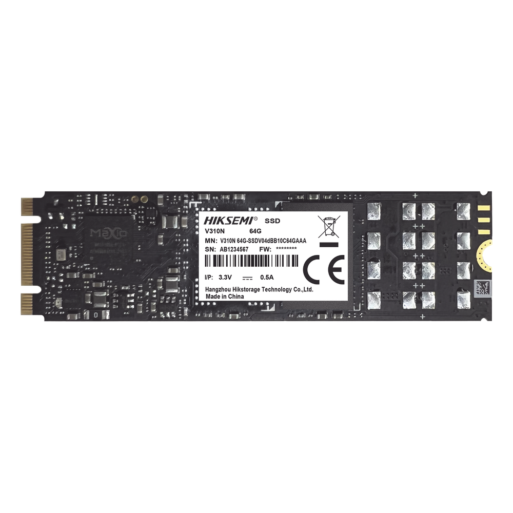HIKSEMI by HIKVISION - HS-SSD-V310N/512G - SSD M.2 para Videovigilancia Móvil / 512 GB / Alto Performance / Uso 24/7 / Resistente en Alta Temperaturas