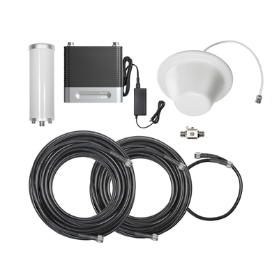 KIT Amplificador de Señal Celular 4G/ 3G, OFFICE 100 | Mejora la Señal Celular de Múltiples Operadores | Cubre áreas de hasta