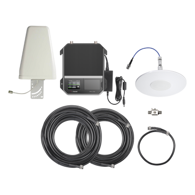 KIT Amplificador de señal celular 4G LTE, 3G y VOZ con antena direccional. Especial para cubrir áreas de hasta 1600 Metros...