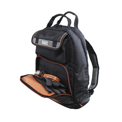 Mochila para Herramientas Tradesman Pro™ de 44.5 cm en Color Negro con 35 Bolsillos (No incluye herramientas). KLEIN TOOLS...