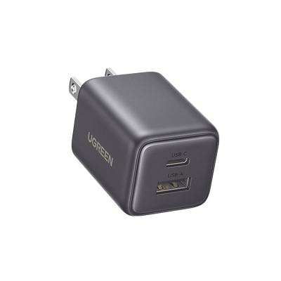 Cargador rápido GaN 1A1C de 20 W y 2 puertos - UGREEN