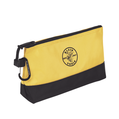 KIT 5 Bolsos Ultra Resistentes para Herramientas con Base y cierre Zipper, Colores: gris claro, amarillo, naranja, azul, g...