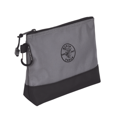 KIT 5 Bolsos Ultra Resistentes para Herramientas con Base y cierre Zipper, Colores: gris claro, amarillo, naranja, azul, g...