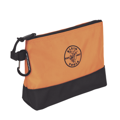 KIT 5 Bolsos Ultra Resistentes para Herramientas con Base y cierre Zipper, Colores: gris claro, amarillo, naranja, azul, g...