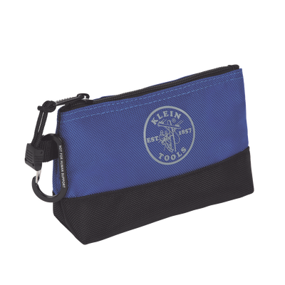 KIT 5 Bolsos Ultra Resistentes para Herramientas con Base y cierre Zipper, Colores: gris claro, amarillo, naranja, azul, g...