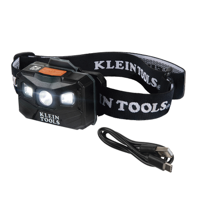Lámpara Luz LED Frontal Recargable de 400 Lúmenes, Apagado Automático, con Correa de Tela, Adaptable y Ajustable a Gorros,...