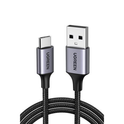 Cable USB-A a USB-C | 1 Metro (3.28 Pies) | Transferencia de Datos de 480 Mbps | Carga Rápida | QC 4.0/3.0/2.0 | FPC | AFC...