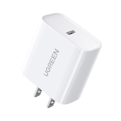 Cargador USB-C de 20W | 1 USB-C de Carga Rápida | QC4.0+ | PD3.0 | PPS | BC1.2| Carga Inteligente | Chip PWM | Múltiple Pr...