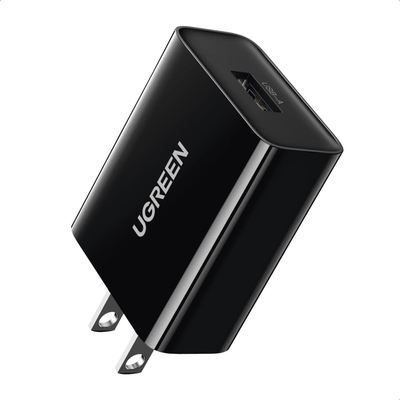 Cargador USB-A de 20W | 1 USB-A de Carga Rápida | QC3.0 | FCP | AFC| Carga Inteligente |  Múltiple Protección | Mayor Efic...