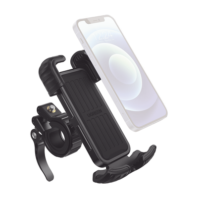 Soporte de Celular para Manillar de Motocicleta o Bicicleta / Anti Vibración / Protección de clip Antideslizante / Rotació...