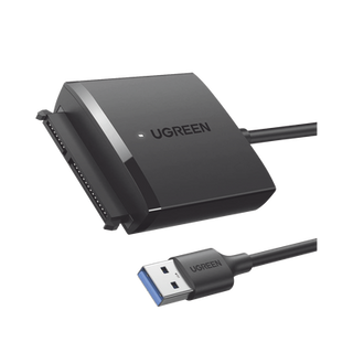 Adaptador USB 3.0 a SATA III | Compatible con Disco Duro HDD y SSD de 2.5" y 3.5" de hasta 12 TB | Velocidad USB 3.0 de ha...
