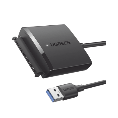 Adaptador USB 3.0 a SATA III | Compatible con Disco Duro HDD y SSD de 2.5" y 3.5" de hasta 12 TB | Velocidad USB 3.0 de ha...