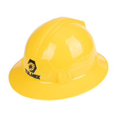 Casco de Seguridad Tipo ala Ancha / Color Amarillo - TULMEX
