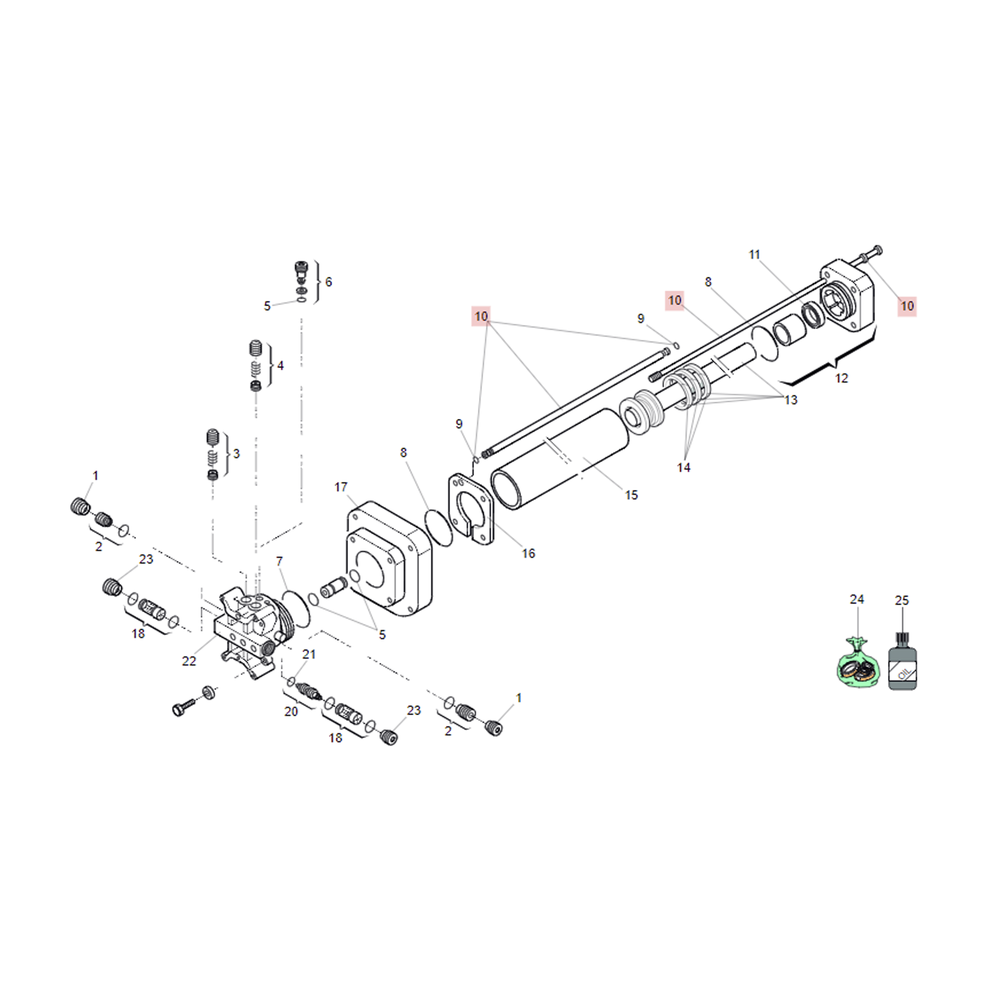 Tubo de aceite y varilla de émbolo / Alta presión / Compatibilidad FAAC 422 / Sellado eficiente / 6.56 pies equivalente | SIERRA STORE