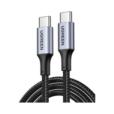Cable USB-C a USB-C | 1 Metro | Carga Rápida de hasta 100W | Transferencia de datos 480 Mbps | PD3.0 | QC4.0/3.0/2.0 | FPC...