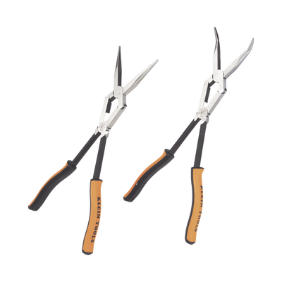 Juego de 2 Pinzas de Punta Doblada y Punta de Aguja de Gran Alcance 33 cm KLEIN TOOLS - Vista 3