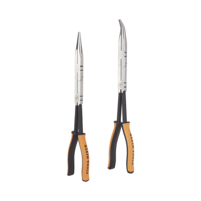 Juego de 2 Pinzas de Punta Doblada y Punta de Aguja de Gran Alcance 33 cm - KLEIN TOOLS