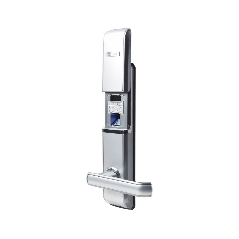 Cerradura  Digital  Biométrica Autónoma con doble cerrojo derecha | SIERRA STORE