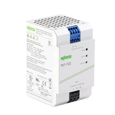 Fuente de Alimentación / 24V DC / 5A / 120W / PFC Activo / Montaje Carril DIN / IP20 / Conectores CAGE CLAMP® 4 mm² WAGO -...