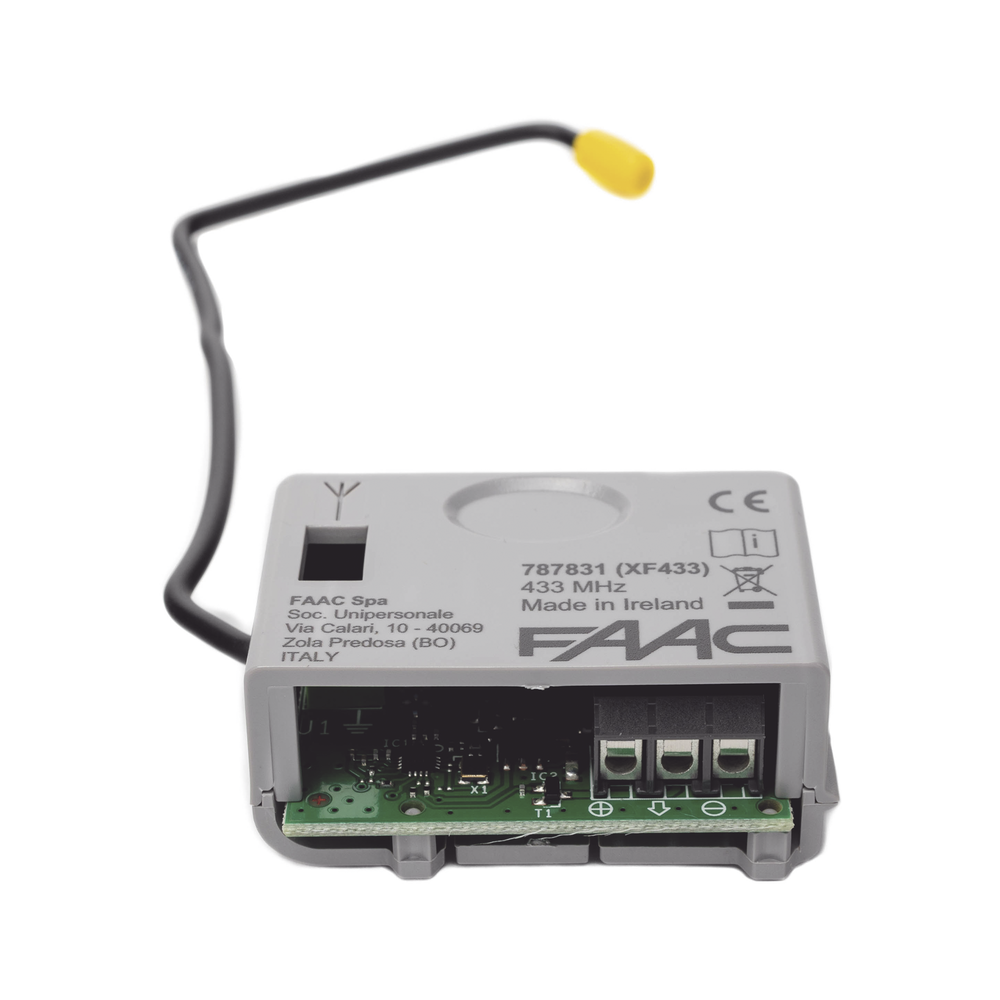 Receptor Inalámbrico / 433 MHz / 250 Transmisores / Instalación Directa en Tablilla / Uso Exterior | SIERRA STORE
