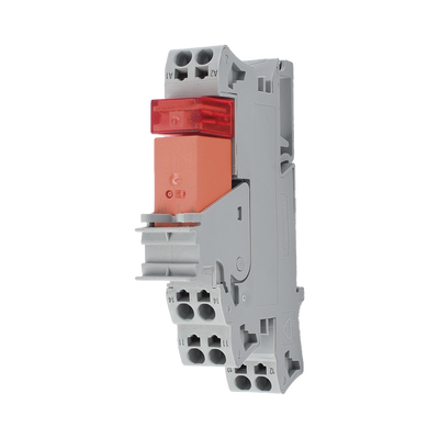 Módulo con Relé / 115V AC / 16A Permanente / 1 Inversor / LED Rojo / Push-in CAGE CLAMP® / Montaje Carril DIN / IP20 - WAGO