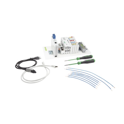 Starter Kit Linux / Controlador PFC200 2da Generación / 2 x Ethernet / RS-232/RS-485 / e!COCKPIT / e!RUNTIME / Módulos Dig...