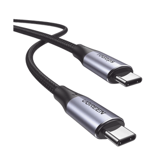 Cable USB-C a USB-C 3.2 Thunderbolt | 1 Metro | 240W | 10 Gbps | 480 Mbps | Soporta Video 4K@60Hz| Chip E-Market Inteligente 