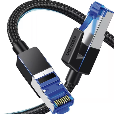 Cable Ethernet Cat8 CLASS F/FTP Redondo con Malla de Nylon 2 Metros (6.56 Pies) UGREEN - Vista 4