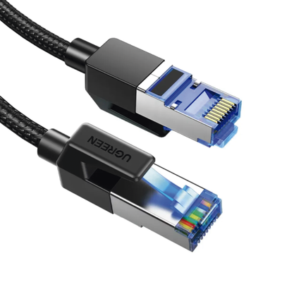 Cable Ethernet Cat8 Class F/FTP Redondo con Malla de Nylon 5 Metros (16.40 Pies) UGREEN - Vista 3