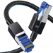 Cable Ethernet Cat8 Class F/FTP Redondo con Malla de Nylon 5 Metros (16.40 Pies) UGREEN - Vista 4