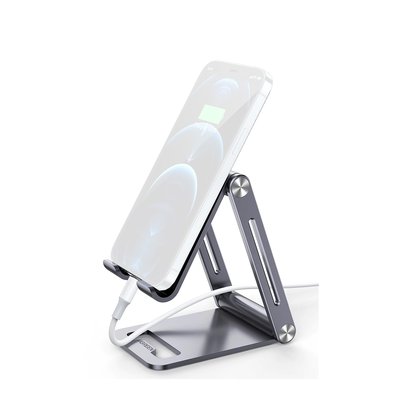 Soporte para Teléfono Celular de Aluminio | Angulo Ajustable | Amplia Compatibilidad con dispositivos de 4.7'' a 7.9'' | A...
