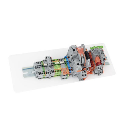 Rail Portador de Acero WAGO, 35 x 15 mm, 2.3 mm Espesor, 2 m Largo, Sin Ranuras, Según EN 60715, Color Plateado, 255.5 mm ...