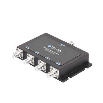 Divisor de potencia de 4 vías para la distribución de señal a dos antenas de servicio | 6 dB de pérdida por puerto | Conec...