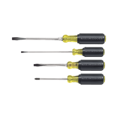 Juego de desarmadores de punta ranurada y Phillips de 4 piezas. - KLEIN TOOLS