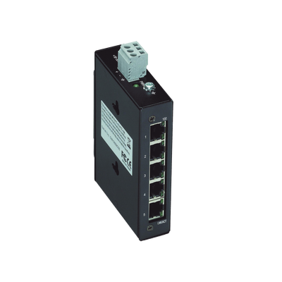 Switch Industrial ECO / 5 Puertos 100Base-TX / 10/100 Mbps Auto-Negotiation / Auto-MDI/MDI-X / Alimentación 18-30 VDC / IP...