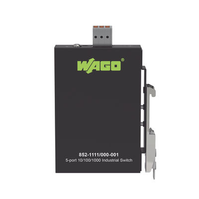 Switch Industrial ECO-Switch / 5 Puertos Gigabit 1000Base-T / Montaje Carril DIN / IP30 / -40°C a +70°C / Alimentación 12-...