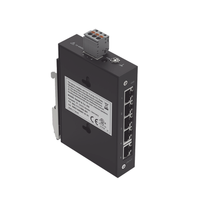 Switch Industrial ECO-Switch / 5 Puertos Gigabit 1000Base-T / Montaje Carril DIN / IP30 / -40°C a +70°C / Alimentación 12-...