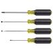 Juego de desarmadores miniatura de punta ranurada y Phillips de 4 piezas - KLEIN TOOLS