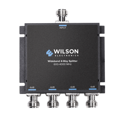 Divisor de potencia de 4 salidas, 50 Ohm, 600-4000MHz con conectores N-Hembra. - WILSONPRO / WEBOOST