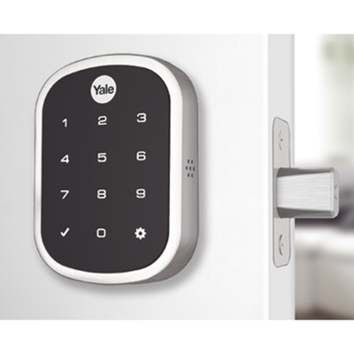 Cerradura ASSURE YRD256, Niquel Satinado/Teclado/ Para puertas Izq o Derecha de  35 a 57 mm de espesor/ Apertura por Smart...