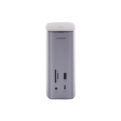 HUB USB-C (Docking Revodok Pro) 12 en 1 | 2 USB-A 3.0 | 1 USB-C PD Carga 100W | 1 USB-A 3.1 | 1 USB-C 3.1 | HDMI 4K | HDMI...