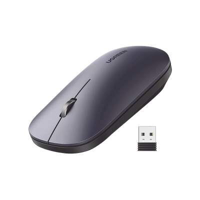 Mouse inalámbrico 2.4 GHz | Ultra Delgado y Silencioso | DPI 1000/1600/2000/4000 (Ajustable)  | Alcance 10m | Scroll de Al...