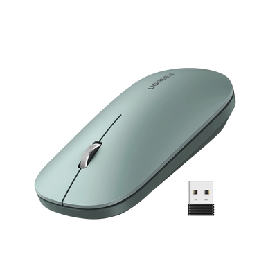 Mouse inalámbrico 2.4 GHz | Ultra Delgado y Silencioso | DPI 1000/1600/2000/4000 (Ajustable)  | Alcance 10m | Scroll de Al...