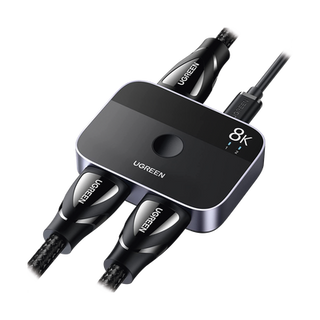 Conmutador HDMI 2.1 8K @60Hz | HDMI Splitter 2 Entradas a 1 Salida | Soporta 4K @120Hz 1080P @240Hz 3D | HDR Dolby | Alta ...
