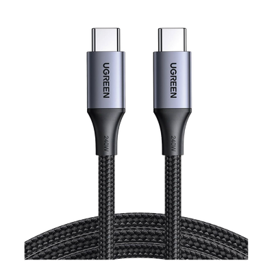 Cable USB-C a USB-C | 2 Metros | Potencia de Carga 240W | 48V/5A | PD3.1 /3.0 | 480 Mbps | Chip E-Market | Carcasa de Alum...