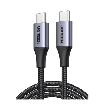 Cable USB-C a USB-C | 2 Metros | Potencia de Carga 240W | 48V/5A | PD3.1 /3.0 | 480 Mbps | Chip E-Market | Carcasa de Alum...