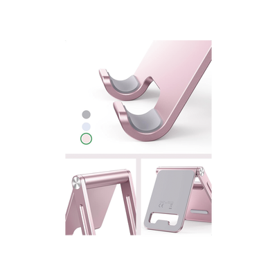Soporte para Teléfono Celular de Aluminio / Angulo Ajustable / Amplia Compatibilidad con dispositivos de 4.7'' a 7.9'' / A...