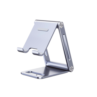 Soporte para Teléfono Celular de Aluminio / Angulo Ajustable / Amplia Compatibilidad con dispositivos de 4.7'' a 7.9'' / A...