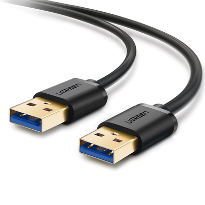Cable USB-A 3.0 a  USB-A 3.0 / 3 Metros / Macho a Macho / Conector Niquelado / Núcleo de Cobre Estañado / Blindaje Múltipl...