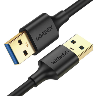 Cable USB-A 3.0 a  USB-A 3.0 / 3 Metros / Macho a Macho / Conector Niquelado / Núcleo de Cobre Estañado / Blindaje Múltipl...